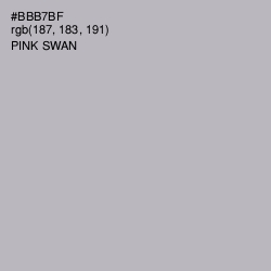 #BBB7BF - Pink Swan Color Image